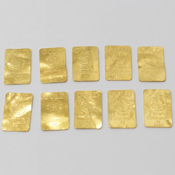 純金 K24 999.9 田中貴金属 10.2g インゴット FINEGOLD 地金 プレートNo11