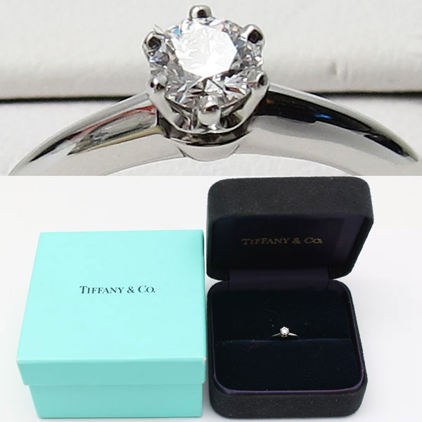 新品同様 TIFFANY ティファニー セッティング PT950 2.5号 D0.22ct3