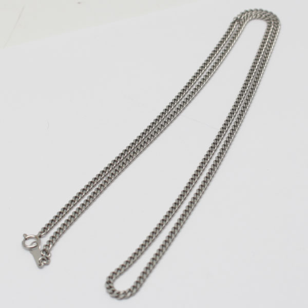 プラチナ PT850 20.3g 幅3mm 全長60cm 2面カット喜平ネックレス 送料無料 No41