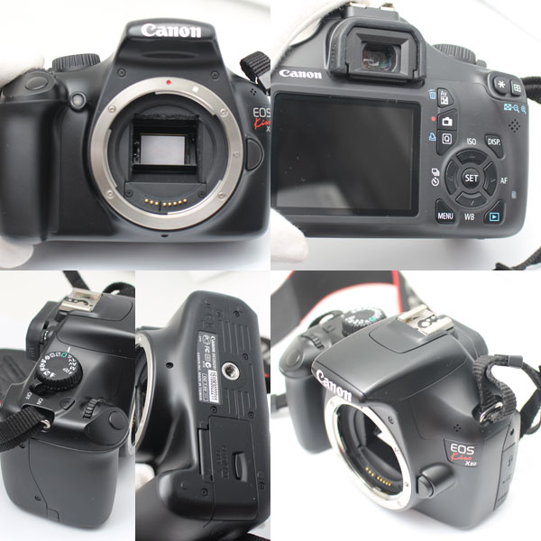 美品 キャノン EOS Kiss X50 EFS18-55mm EW-60C 一眼レフカメラセット2