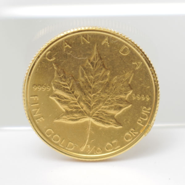 金貨 1986年 CANADA 3.1g 24金 純金 1/10 OZ 5ドル 1/10オンス2