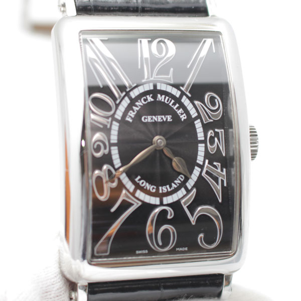 フランクミュラー　FRANCK MULLER ロングアイランド　1200SC 時計　クロコ　ダイヤ入1