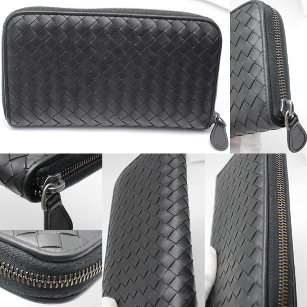 美品 ボッテガヴェネタ BOTTEGA VENETA B03605335Q ラウンドファスナー長財布2