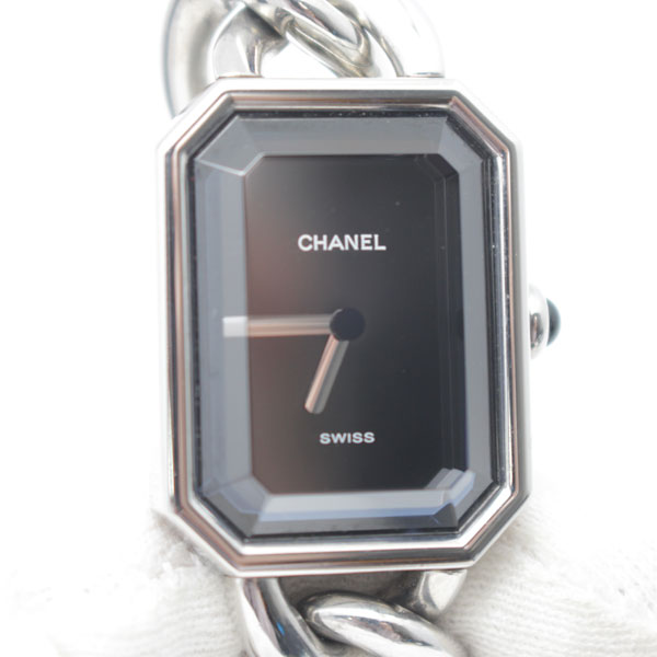 シャネル CHANEL プルミエール M シルバー レディース腕時計 電池交換済 送料無料1