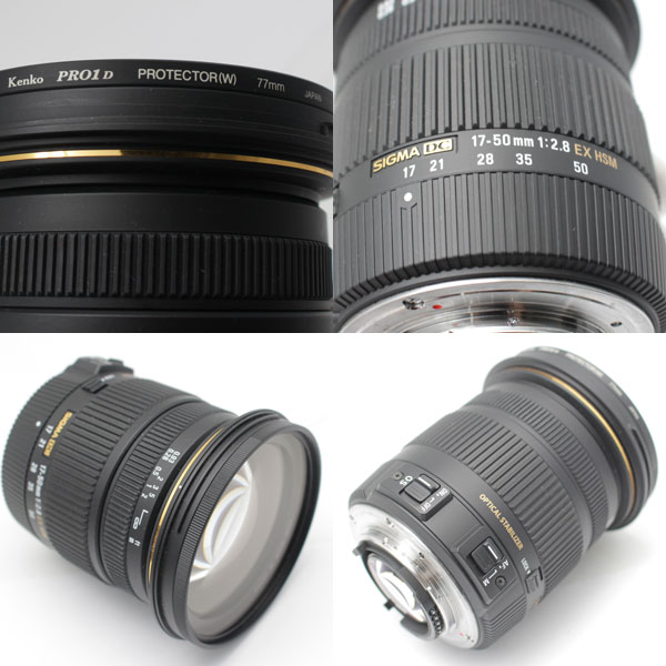 美品　SIGMA シグマ レンズ 17 50mm F2.8 EX DC OS  HSM ニコン用3