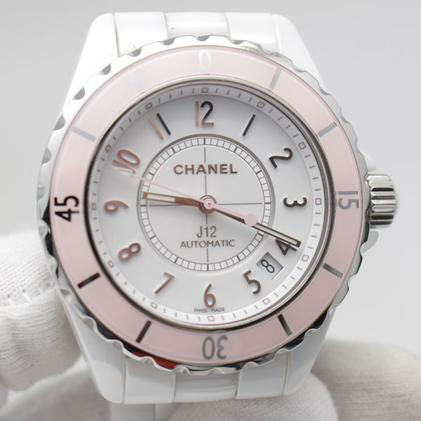 シャネル CHANEL 時計 J12 H4468 ピンク 38mm 自動巻 世界限定1200本 中古1