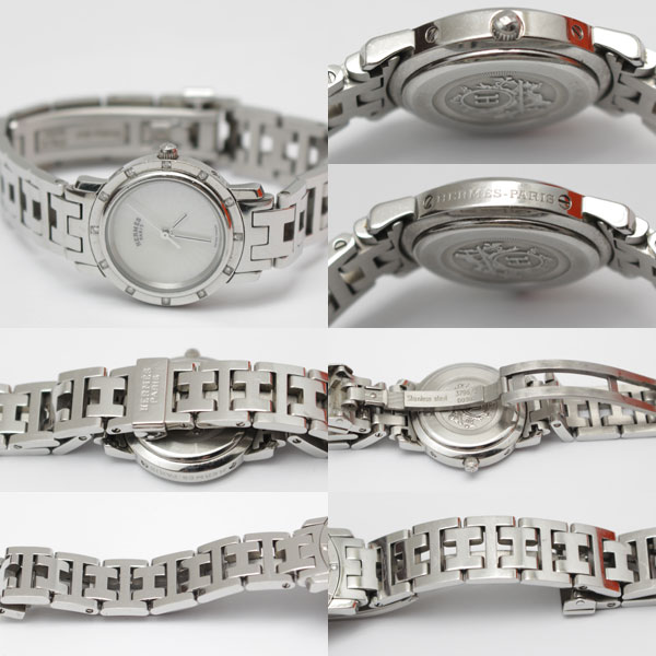 エルメス クリッパーナクレ ダイヤ 12P 腕時計 CL4.230.215 レディース 電池交換済3