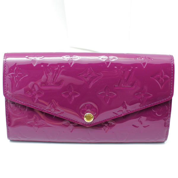 ルイヴィトン　財布　赤紫