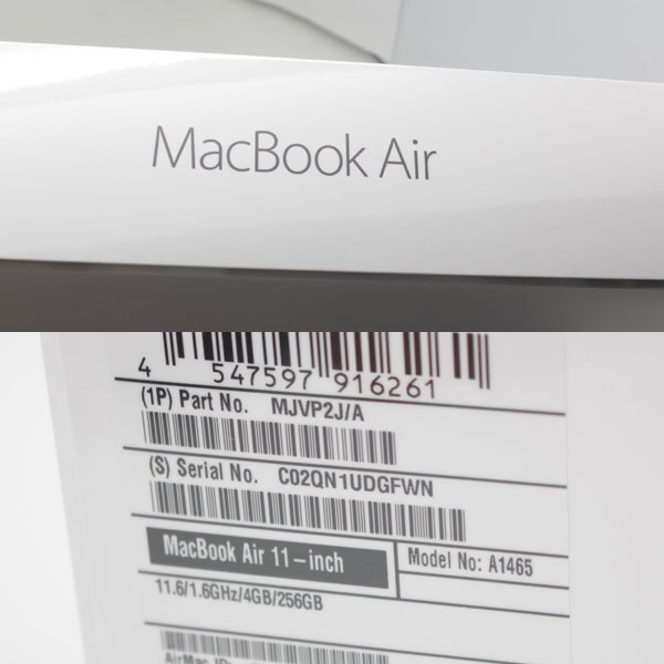新品 MacBook Air 11.6 MJVP2J/A Core i5 1.6GHzプロセッサ2