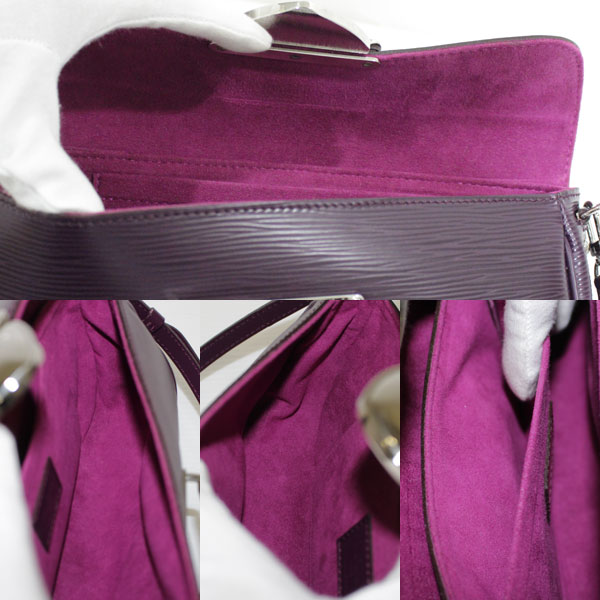 美品 ルイヴィトン ポシェットモンテーニュ M5929K 紫 ショルダーバッグ クラッチバッグ3