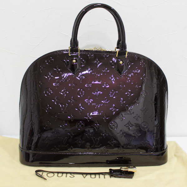 極美品 ルイヴィトン ヴェルニ アルマGM アマラント 濃い紫 ハンドバッグ ビジネスバッグ1