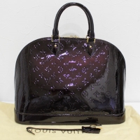 極美品 ルイヴィトン ヴェルニ アルマGM アマラント 濃い紫 ハンドバッグ ビジネスバッグ