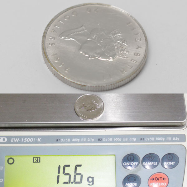 1998年 15.6g カナダ王室造幣局発行 PT1000 プラチナメイプルリーフコイン3