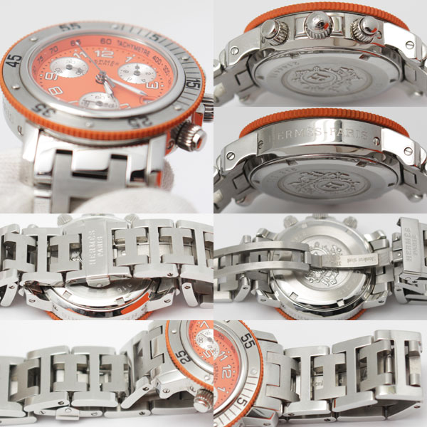 エルメス クリッパー ダイバークロノグラフ 腕時計 レディース CL2.316 クオーツ3