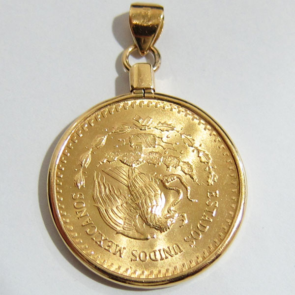 メキシコリベルタード 10g 21.6金 18金 金貨 コイン K21.6/K18 送料無料2