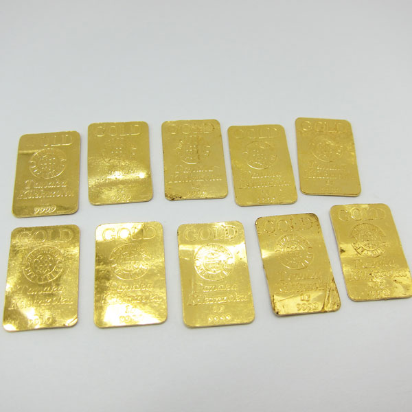 純金 K24 999.9 田中貴金属 10.2g インゴット 地金 プレート No21