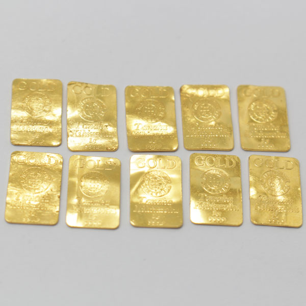 純金 K24 999.9 田中貴金属 10.2g インゴット FINEGOLD 地金 プレートNo11