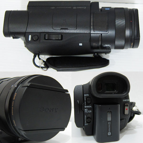 美品 ソニー デジタル4Kビデオカメラレコーダー FDR-AX100 ブラック 黒 バッグ付3
