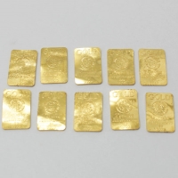 純金 K24 999.9 田中貴金属 10.2g インゴット FINEGOLD 地金 プレートNo1