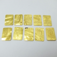 純金 K24 999.9 田中貴金属 10.1g インゴット FINEGOLD 地金 プレートNo3