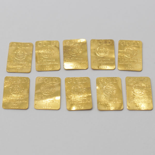 純金 K24 999.9 田中貴金属 10.1g インゴット FINEGOLD 地金 プレートNo21