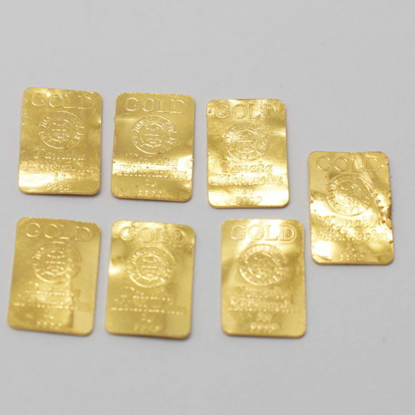 純金 K24 999.9 田中貴金属 7.1g インゴット FINEGOLD 地金 プレート No21