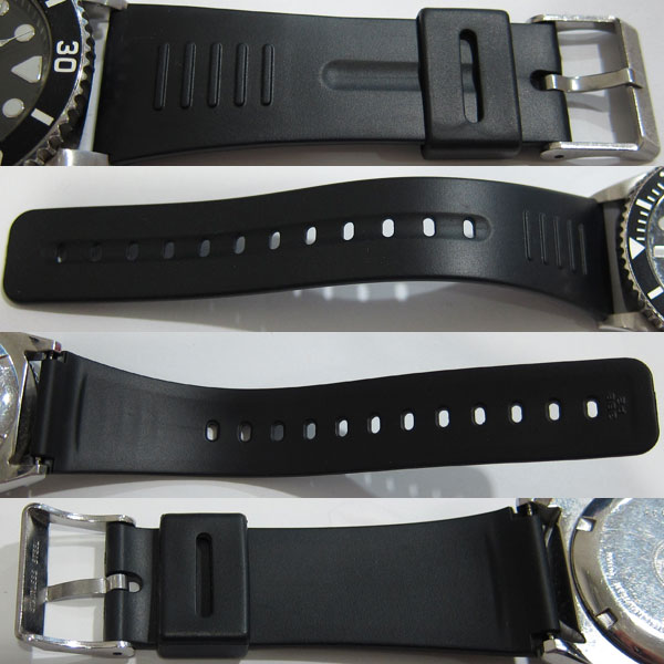 SEIKO セイコー ダイバー 自動巻き 7S26 0040 黒ベルト 腕時計 送料無料3