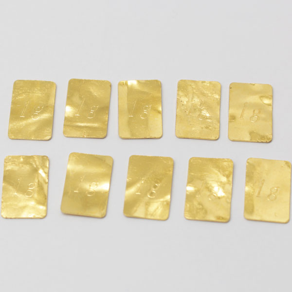 純金 K24 999.9 田中貴金属 10.2g インゴット FINEGOLD 地金 プレートNo12