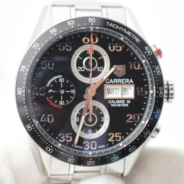 TAG HEUER タグホイヤー カレラ 腕時計 デイデイト CV2A10 クロノグラ 中古 美品　1