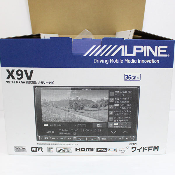 新品 ALPINE アルパイン カーナビ　9型WXGA 高画質 X9V　2