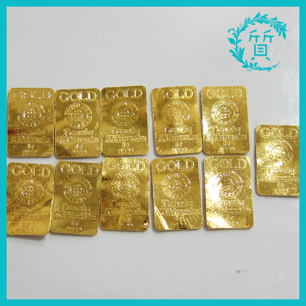 純金 K24 999.9 田中貴金属 11.2g インゴット FINEGOLD 地金 プレート1