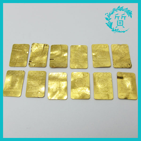 純金 K24 999.9 田中貴金属 12.2g インゴット FINEGOLD プレート No21