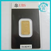 未開封 純金 5g K24 999.9 GOLD インゴット UBS 地金 プレート 送料無料