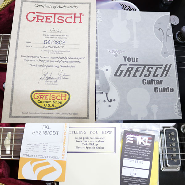美品 GRETSCH グレッチ  G6128CS カスタム マスタービルド　エレキギター3