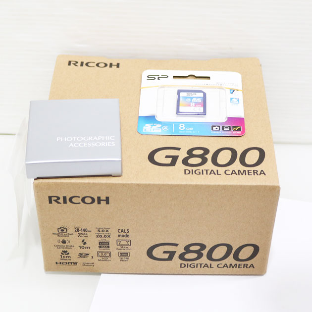 新品 RICOH リコー 耐衝撃デジタルカメラ G800 現場仕様 デジカメ 付属品付　1