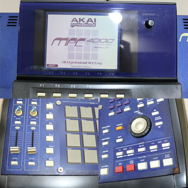 アカイ AKAI MPC4000 80GB HDD CD-RW メモリー256MB サンプラー3