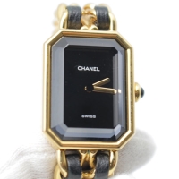 シャネル CHANEL 腕時計 プルミエール レディース　ゴールド Mサイズ　電池交換済　送料無料
