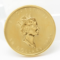 1995年 31.2.g カナダ王室造幣局発行 24金 メイプル金貨 純金 1 OZ 9999