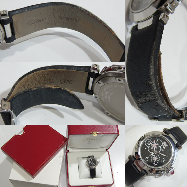 カルティエ パシャC W3109699 2007年クリスマス限定 ウインターフラワー 自動巻き腕時計3