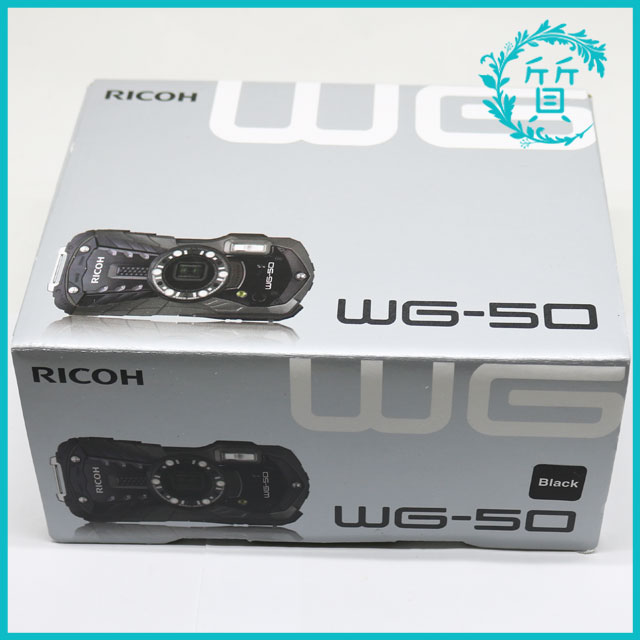 新品同様 RICOH リコー 防水デジタルカメラ WG-50 ブラック　カメラ　1