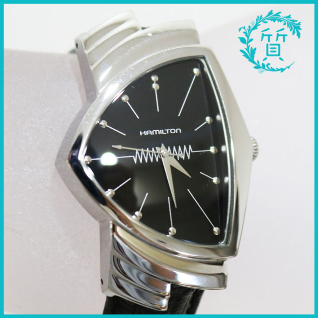 ハミルトン メンズ 腕時計 ベンチュラ  H244112  黒文字盤 クォーツ1