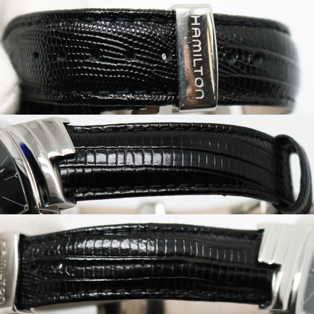 ハミルトン メンズ 腕時計 ベンチュラ  H244112  黒文字盤 クォーツ4