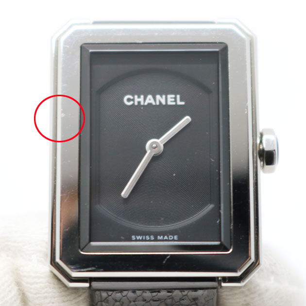 美品 シャネル CHANEL  H5317 ボーイフレンド ツイード スモール 腕時計 クオーツ6