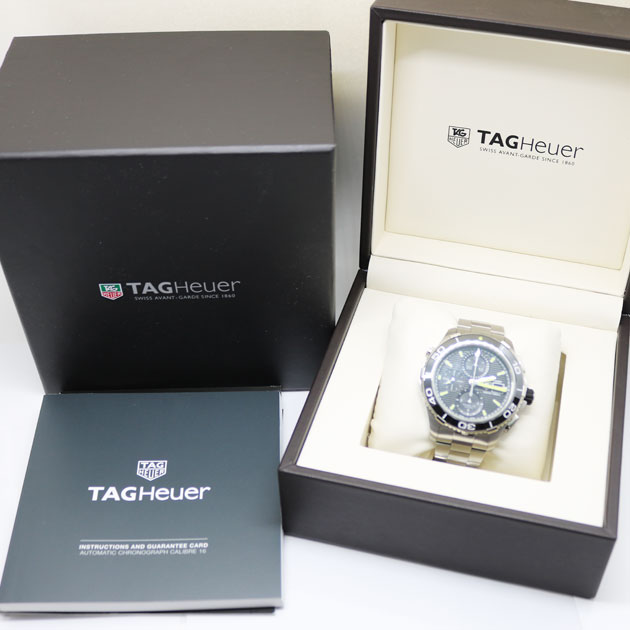 新品同様 タグホイヤー メンズ 腕時計 アクアレーサー CAK2111.BA0833 自動巻2